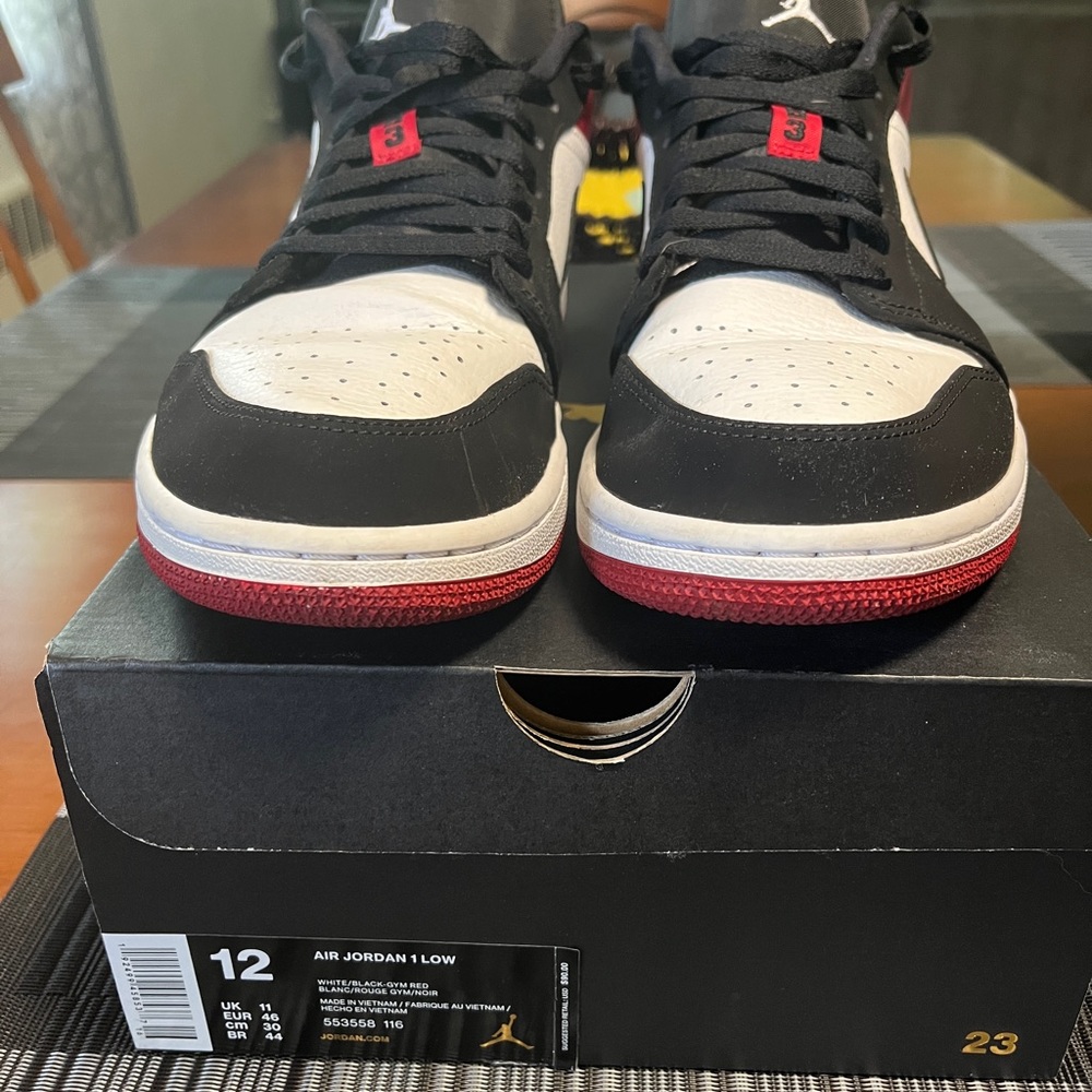 Jordan Sneakers Black Red White - Picture 2 of 7